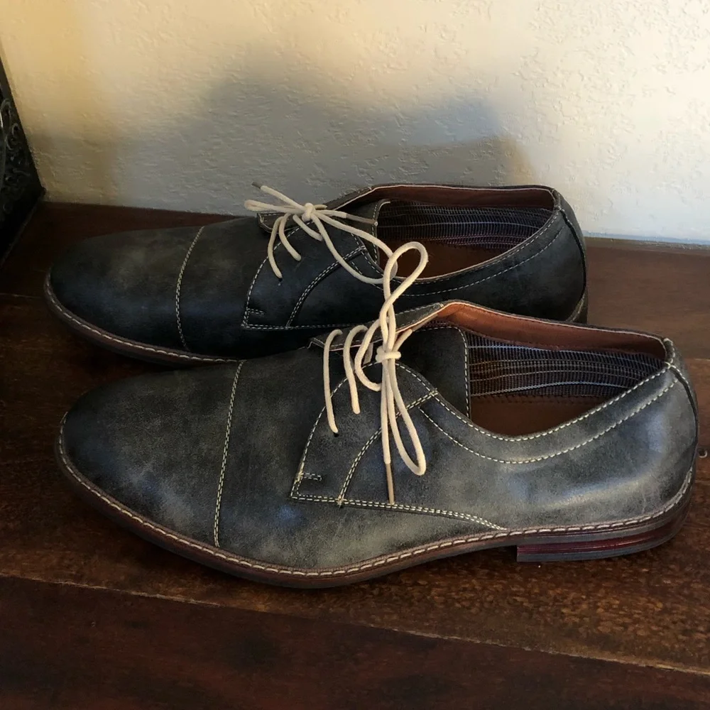 Ferro Aldo Jason Lace-Up Oxfords Navy Blue